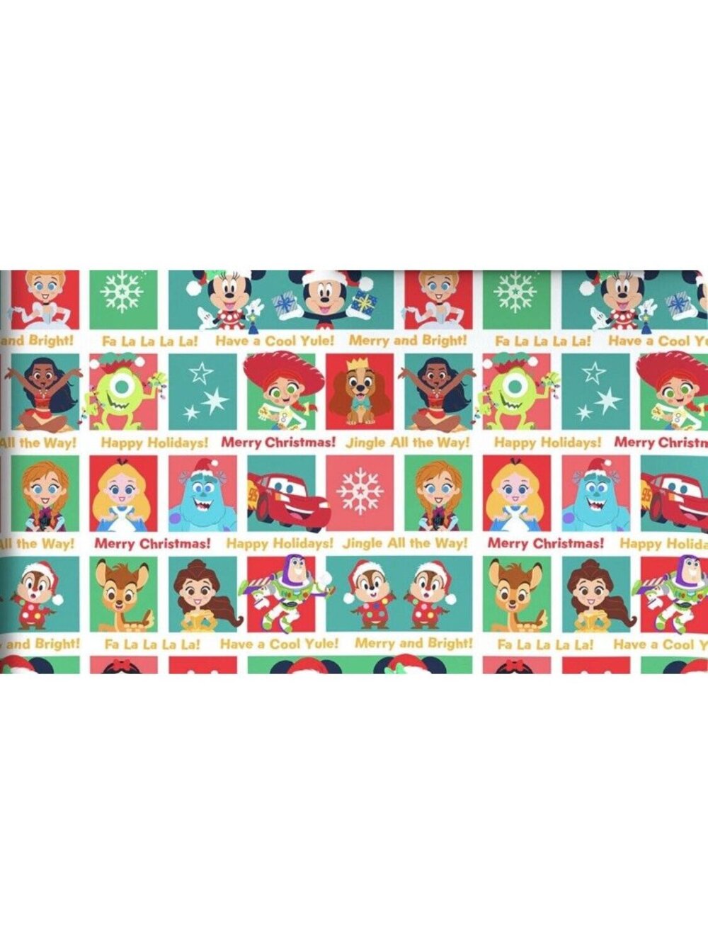 Hallmark Wrapping Paper Disney 100 Years Of Wonder Jumbo Roll Christmas 70 sq ft